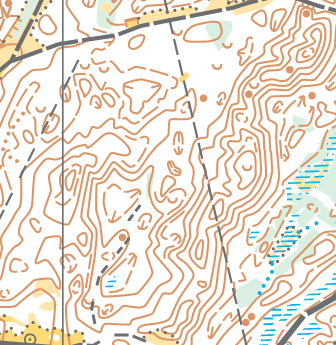 Map fragment – contour detail